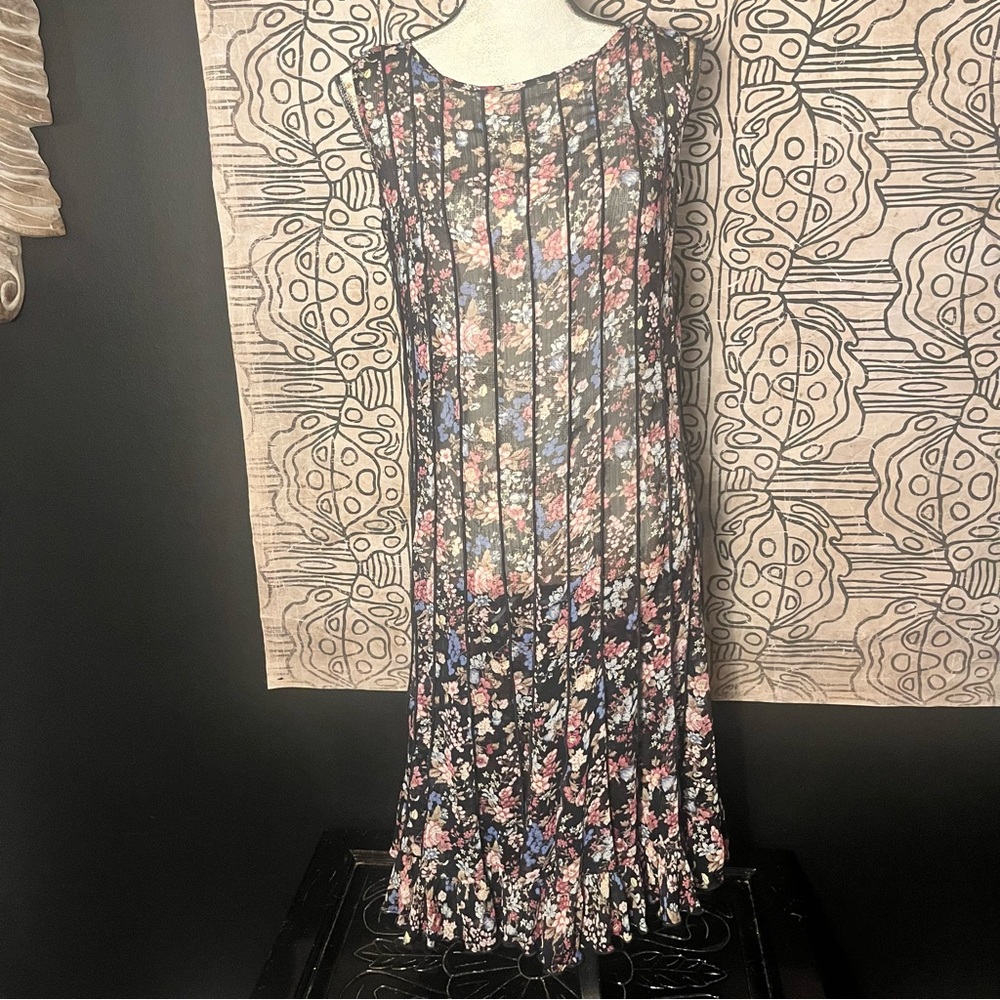 Sheer floral dress